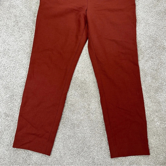 J. Crew Martie Wool Blend Pants Trouser Slim Fit Cropped in Copper Size 6 - Picture 5 of 16